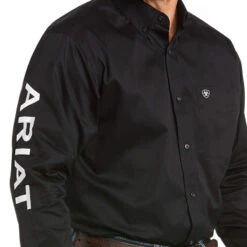 ARIAT Men's Team Logo Twill Classic Fit Shirt 10017497 -Western Fashion Shoes 10017497 02