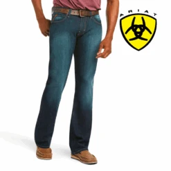 ARIAT Men's M7 Rocker Stretch Legacy Stackable Straight Leg Jean 10026041