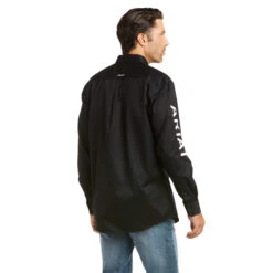 ARIAT Men's Team Logo Twill Fitted Shirt 10034231 -Western Fashion Shoes 10034231 back