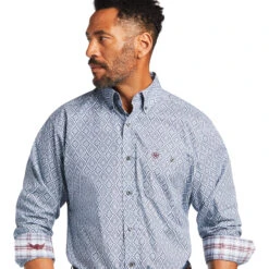 ARIAT Men's Relentless Indomitable Stretch Classic Fit Shirt 10029215 7 ARIAT Men's Relentless Indomitable Stretch Classic Fit Shirt 10029215 -Western Fashion Shoes 10039315 01