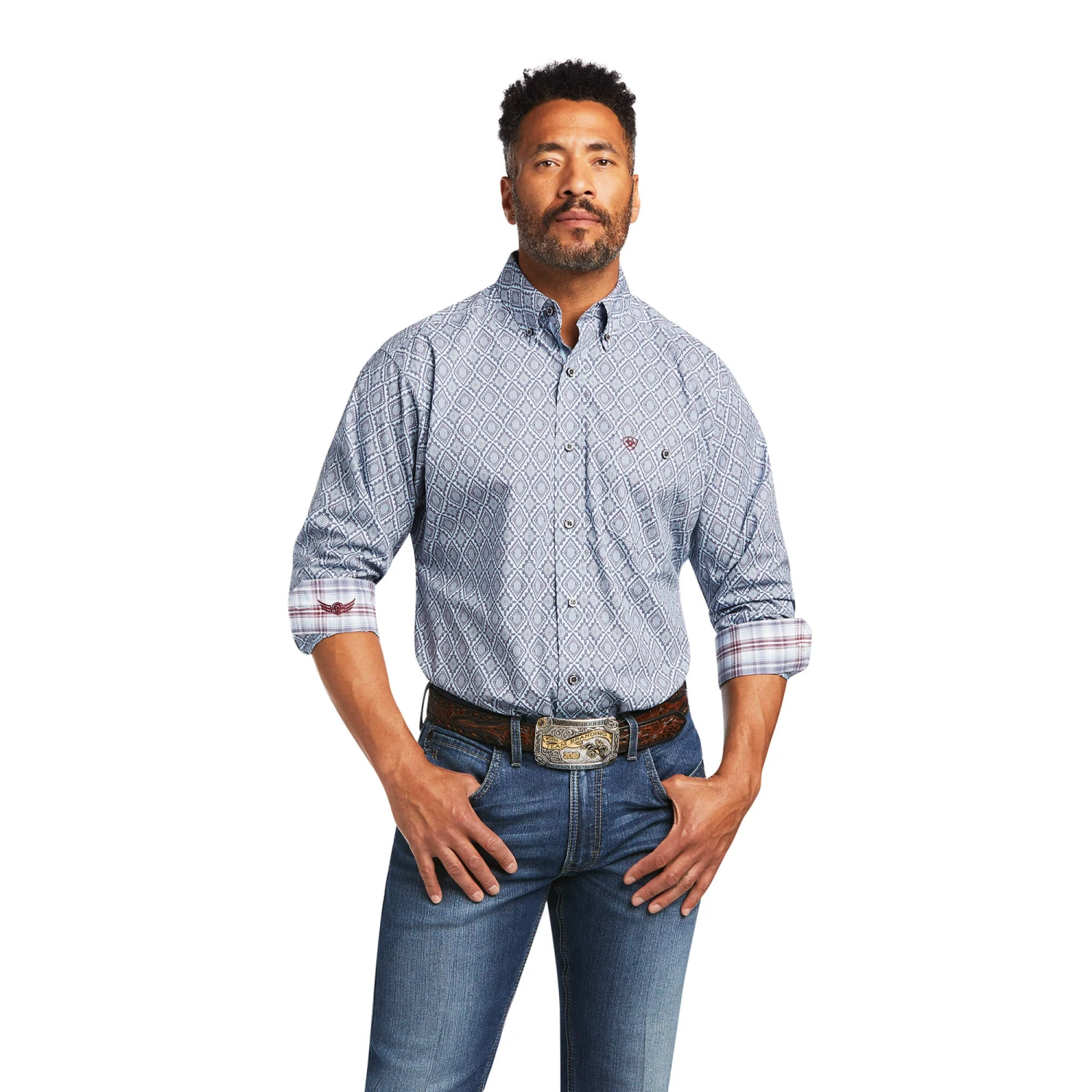 ARIAT Men's Relentless Indomitable Stretch Classic Fit Shirt 10029215 2 ARIAT Men's Relentless Indomitable Stretch Classic Fit Shirt 10029215 - Image 2