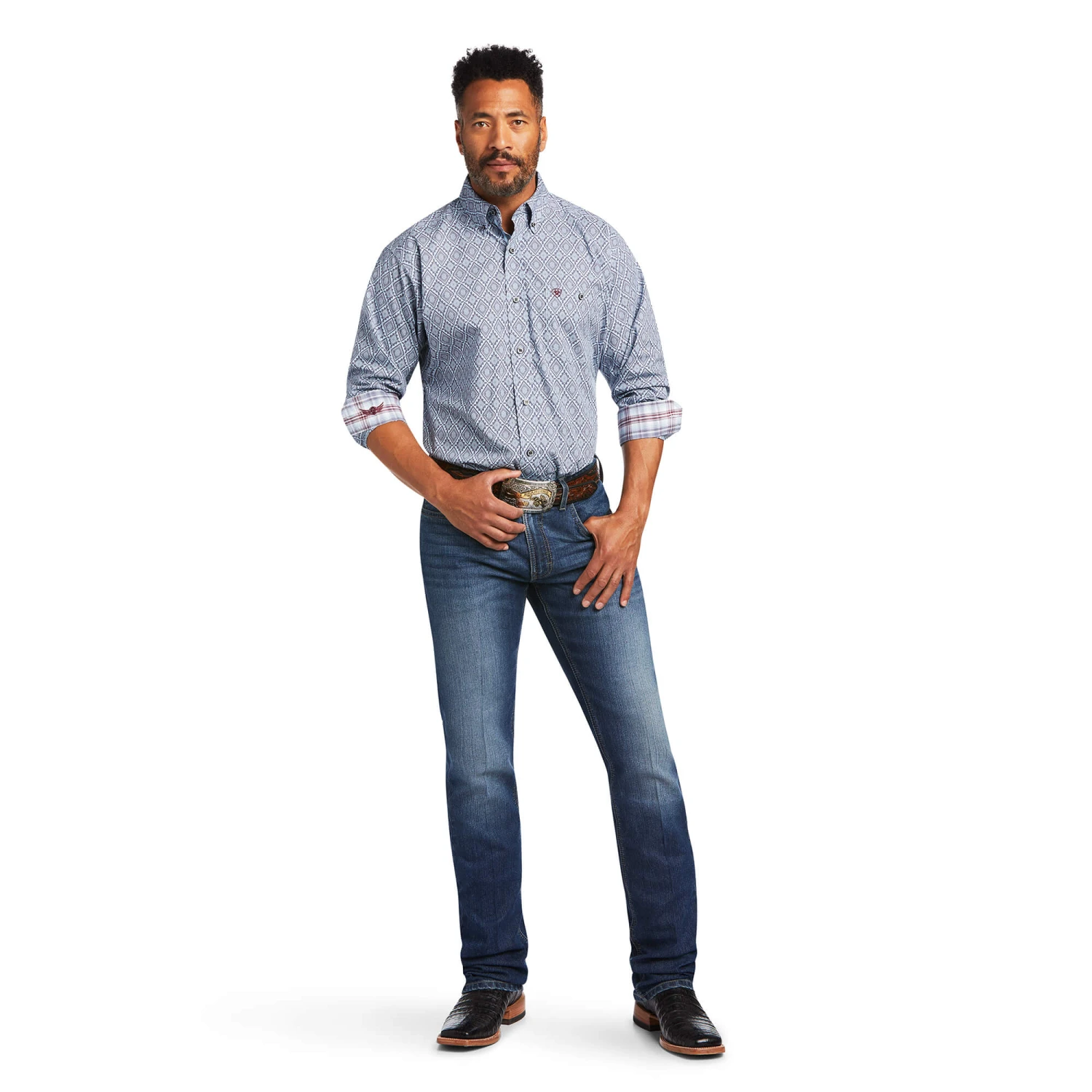ARIAT Men's Relentless Indomitable Stretch Classic Fit Shirt 10029215 4 ARIAT Men's Relentless Indomitable Stretch Classic Fit Shirt 10029215 - Image 4