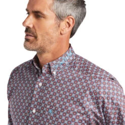 ARIAT Men's Team Paxton STR Classic Shirt 10039729 -Western Fashion Shoes 10039727 01