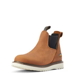 ARIAT Women's Rebar Wedge Chelsea Waterproof Work Boot 10042481 -Western Fashion Shoes 10042481 3 4 front