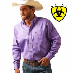 ARIAT Men's Team Logo Twill Classic LS Shirt 10043521