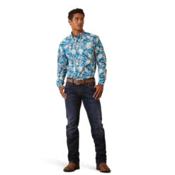 ARIAT Men's Team Spencer Classic Fit Shirt 10043695 -Western Fashion Shoes 10043695 full