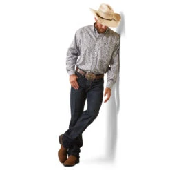 ARIAT Men's Wrinkle Free Fortune Classic Fit Shirt 10043702 -Western Fashion Shoes 10043702 03