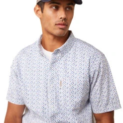ARIAT Men's Floral Escape Stretch Modern Fit Shirt 10043704 -Western Fashion Shoes 10043704 02