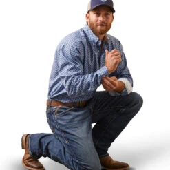 ARIAT Men's Wrinkle Free Atlas Classic Fit Shirt 10043807 -Western Fashion Shoes 10043807 full