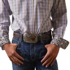 ARIAT Men's Wrinkle Free Arther Fitted Shirt 10043808 -Western Fashion Shoes 10043808 01