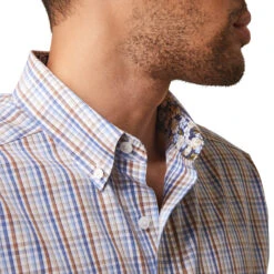 ARIAT Men's Wrinkle Free Arther Fitted Shirt 10043808 -Western Fashion Shoes 10043808 02