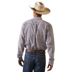 ARIAT Men's Wrinkle Free Arther Fitted Shirt 10043808 -Western Fashion Shoes 10043808 back
