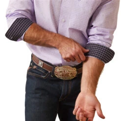 ARIAT Men's Wrinkle Free Flynn Fitted LS Shirt 10043880 -Western Fashion Shoes 10043880 01