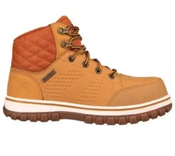 SKECHERS Women's Work McCool Composite Toe Waterproof 108004 -Western Fashion Shoes 108004 WTN E