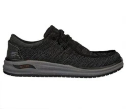 SKECHERS Men's Relaxed Fit: Arch Fit Melo-Darson 204657 -Western Fashion Shoes 204657 BLK E