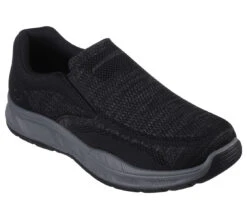 SKECHERS Men's Relaxed Fit: Cohagen - Knit Walk 204849 -Western Fashion Shoes 204849 BLK