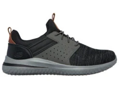 SKECHERS Men's Delson 3.0 - Cicada 1 1/4 Inch Heel 210238 -Western Fashion Shoes 210238 Black 5