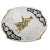 Montana Silversmiths MONTANA SILVERSMITH Western Belt Buckle With Bull Rider 3810-528-BK