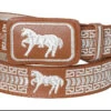 EL SENOR DE LOS CIELOS Men's Western Embroidered Horse Belt 41699