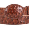 EL GENERAL Men's Western Ostrich Print Belt 42005