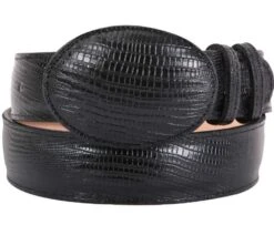 EL GENERAL Men's Western Ostrich Print Belt 42009