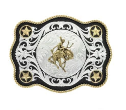 Montana Silversmiths MONTANA SILVERSMITH West Sheridan Belt Buckle 61360-422