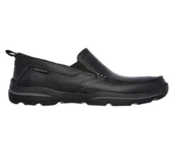 SKECHERS Men's Relaxed Fit: Harper-Forde 64858 -Western Fashion Shoes 64858 BLK F