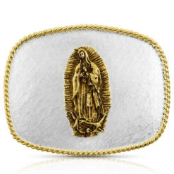 Montana Silversmiths MONTANA SILVERSMITH Lady Of Guadalupe Rippling Buckle 6509-523