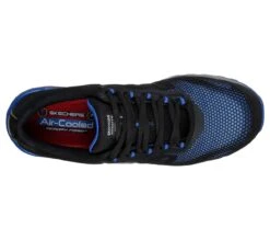 SKECHERS Men's Work Bulklin Composite Toe 1 Inch Heel 77180 -Western Fashion Shoes 77180 BLU C