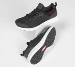 SKECHERS Women's Work Cessnock-Carboro 1 1/4 Inch Heel Slip Resistant 77260 24 SKECHERS Women's Work Cessnock-Carboro 1 1/4 Inch Heel Slip Resistant 77260 -Western Fashion Shoes 77260 BKW B 1