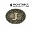 Montana Silversmiths MONTANA SILVERSMITH Filigree Initial Attitude Belt Buckle A915J