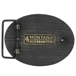 Montana Silversmiths MONTANA SILVERSMITH Filigree Initial Attitude Belt Buckle A915J -Western Fashion Shoes A915J back