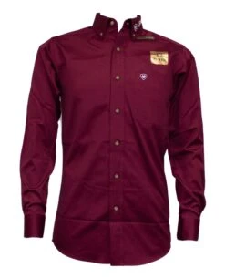 ARIAT Men's Team Logo Twill Fitted LS Shirt 10034233 14 ARIAT Men's Team Logo Twill Fitted LS Shirt 10034233 -Western Fashion Shoes Ariat BRG 01