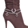 Women's Rhinestone Studded Horseshoe Boot Chain BA315