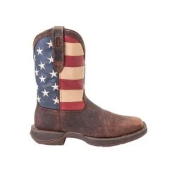 DURANGO Men's Rebel Patriotic Pull-On Western Flag Boot DB5554 -Western Fashion Shoes DB5554 profile
