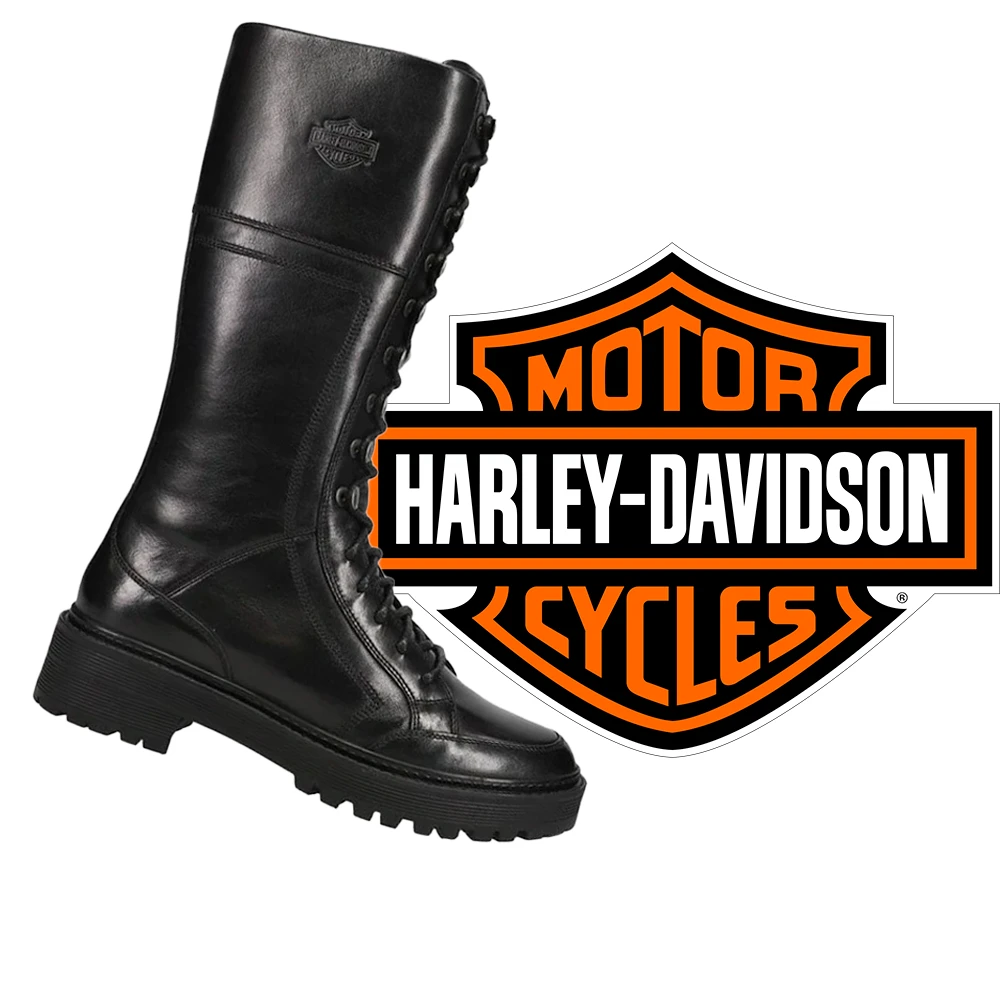 HARLEY DAVIDSON Women's Dalwood 12" Lace Up Riding Boots D84744 1 HARLEY DAVIDSON Women's Dalwood 12" Lace Up Riding Boots D84744