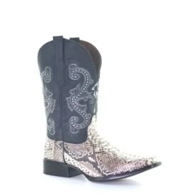 CORRAL BOOTS Men's Natural Python Embroidery L5684