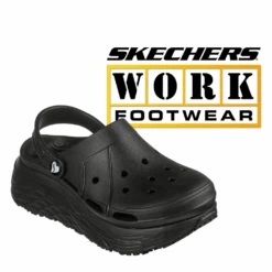 SKECHERS Women's Work Max Cushioning 2 Inch Height Slip Resistant Clog 108059