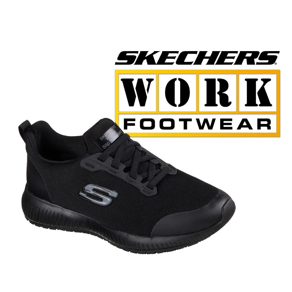 SKECHERS Women's Work Squad Slip Resistant 77222 1 SKECHERS Women's Work Squad Slip Resistant 77222